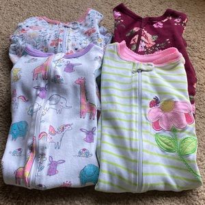 4 Footie pajamas